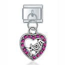 Hapiship New Original Daisy Fashion Rose Flower Heart Flower Envelope Charm Italian Links Fit 9mm Bracelet Jewelry Making DJ375
