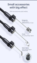 Industrial Endoscope Camera 4.3inch IPS Screen 8mm HD1080P IP67 Waterproof 8 LED Light Inspection Borescope for Pipe Car Repair