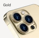 Glitter Camera Lens Protector For iPhone 15 Pro Max 14 11 12 13 Mini 9H Tempered Glass Screen Protector Cover Film Metal Ring