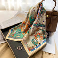 100% Natural Silk Square Scarf Women Hairband Foulard High Quality Bandana Scarves Female Neckerchief Headkerchief Shawl Wrap