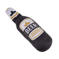 Plush Dog Toys Beer Bottle Shaped for Small & Large Dogs Bite Resistant Clean Teeth with Squeaky Interactive Function Pet Suppl