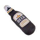 Plush Dog Toys Beer Bottle Shaped for Small & Large Dogs Bite Resistant Clean Teeth with Squeaky Interactive Function Pet Suppl