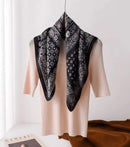 100% Natural Silk Square Scarf Women Hairband Foulard High Quality Bandana Scarves Female Neckerchief Headkerchief Shawl Wrap