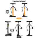 Bike Pump with Gauge Multi-functional Inflator for Bicycles and Cars 160PSI with High-Pressure Gauge and 3-in-1 Nozzle Air Pump