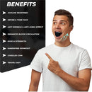 3 Pieces Set Food-Grade Silica Gel Jaw Exerciser with Lanyards Jawline Chew Bite Breaker for Face Fitness And Masseter Training