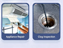 Borescope Dual Lens Endoscope with HD Inspection Camera for Sewer