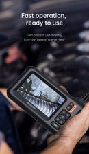 Industrial Endoscope Camera 4.3inch IPS Screen 8mm HD1080P IP67 Waterproof 8 LED Light Inspection Borescope for Pipe Car Repair