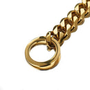 Gold Chain Dog Collar 15mm Wide Heavy Duty Metal Cuban Link Dog Slip Chain Collar Dog Necklace Fashion Pet Jewelry Accessories