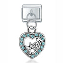 Hapiship New Original Daisy Fashion Rose Flower Heart Flower Envelope Charm Italian Links Fit 9mm Bracelet Jewelry Making DJ375