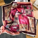 100% Natural Silk Square Scarf Women Hairband Foulard High Quality Bandana Scarves Female Neckerchief Headkerchief Shawl Wrap