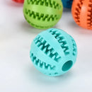 1/2pcs Dog Toy Ball Interactive Rubber Balls Puppy Chewing Toys Pet Tooth Cleaning Ball Cats Pets Food Treat Feeder Balls Toy