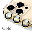 Glitter Camera Lens Protector For iPhone 15 Pro Max 14 11 12 13 Mini 9H Tempered Glass Screen Protector Cover Film Metal Ring