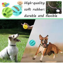 1/2pcs Dog Toy Ball Interactive Rubber Balls Puppy Chewing Toys Pet Tooth Cleaning Ball Cats Pets Food Treat Feeder Balls Toy