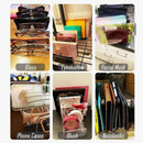 7-Compartment Transparent Makeup Organizer for Eyeshadow Palette and Cosmetics, Vanity Table and Bathroom Countertop Storage Box