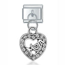 Hapiship New Original Daisy Fashion Rose Flower Heart Flower Envelope Charm Italian Links Fit 9mm Bracelet Jewelry Making DJ375