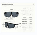 ROCKBROS New Large Lens Riding Windproof Sunglasses, Mountain Bike Glasses, Hiking Camping Fishing Mountaineering UV400 Goggles