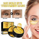 EELHOE 24k Gold Under Eye Patches 60 Pcs Eye Mask Pure Gold Anti-Aging Collagen Hyaluronic Acid Under Eye Mask