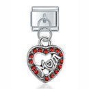 Hapiship New Original Daisy Fashion Rose Flower Heart Flower Envelope Charm Italian Links Fit 9mm Bracelet Jewelry Making DJ375