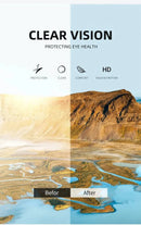 ROCKBROS New Large Lens Riding Windproof Sunglasses, Mountain Bike Glasses, Hiking Camping Fishing Mountaineering UV400 Goggles