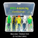 5G 8G 13G Frog Fishing Lures set Trolling Silicone Bait with Fishing Hooks Catfish Top Water Soft Plastic Artificial Frog Bait