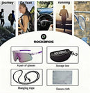 ROCKBROS New Large Lens Riding Windproof Sunglasses, Mountain Bike Glasses, Hiking Camping Fishing Mountaineering UV400 Goggles