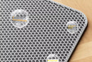 Extra Large Cat Litter Mat Heavy Duty Waterproof 2 Layer Non Slip Washable Pet Floor Protector Litter Box Sand Stopper