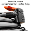Bike Pump with Gauge Multi-functional Inflator for Bicycles and Cars 160PSI with High-Pressure Gauge and 3-in-1 Nozzle Air Pump