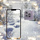 Glitter Camera Lens Protector For iPhone 15 Pro Max 14 11 12 13 Mini 9H Tempered Glass Screen Protector Cover Film Metal Ring