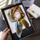 100% Natural Silk Square Scarf Women Hairband Foulard High Quality Bandana Scarves Female Neckerchief Headkerchief Shawl Wrap