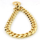 Gold Chain Dog Collar 15mm Wide Heavy Duty Metal Cuban Link Dog Slip Chain Collar Dog Necklace Fashion Pet Jewelry Accessories