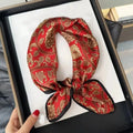 100% Natural Silk Square Scarf Women Hairband Foulard High Quality Bandana Scarves Female Neckerchief Headkerchief Shawl Wrap