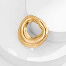 Loe | Stainless Steel Geometric Brooch New Plated 18k Gold Clothing Accessories High Quality Irregular Jewelry