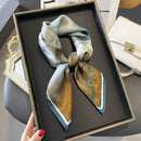 100% Natural Silk Square Scarf Women Hairband Foulard High Quality Bandana Scarves Female Neckerchief Headkerchief Shawl Wrap