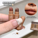 ‌10 Colors Brown Toned Capsule Lipstick Set Smooth Matte Velvet‌ Lasting Mini Lip Balm Smudge Proof High Pigment Lips Makeup Kit