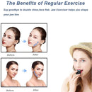 3 Pieces Set Food-Grade Silica Gel Jaw Exerciser with Lanyards Jawline Chew Bite Breaker for Face Fitness And Masseter Training