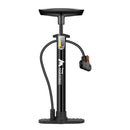 Bike Pump with Gauge Multi-functional Inflator for Bicycles and Cars 160PSI with High-Pressure Gauge and 3-in-1 Nozzle Air Pump