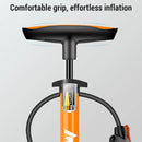 Bike Pump with Gauge Multi-functional Inflator for Bicycles and Cars 160PSI with High-Pressure Gauge and 3-in-1 Nozzle Air Pump