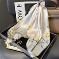 100% Natural Silk Square Scarf Women Hairband Foulard High Quality Bandana Scarves Female Neckerchief Headkerchief Shawl Wrap