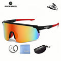 ROCKBROS New Large Lens Riding Windproof Sunglasses, Mountain Bike Glasses, Hiking Camping Fishing Mountaineering UV400 Goggles