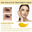EELHOE 24k Gold Under Eye Patches 60 Pcs Eye Mask Pure Gold Anti-Aging Collagen Hyaluronic Acid Under Eye Mask