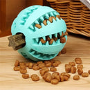 1/2pcs Dog Toy Ball Interactive Rubber Balls Puppy Chewing Toys Pet Tooth Cleaning Ball Cats Pets Food Treat Feeder Balls Toy