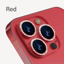 Glitter Camera Lens Protector For iPhone 15 Pro Max 14 11 12 13 Mini 9H Tempered Glass Screen Protector Cover Film Metal Ring