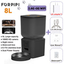 5G Automatic Cat Feeder With 1080p Camera Video WiFi Cat Food Dispenser Pet Smart Voice Recorder Remote Control Pet Auto Feeder