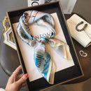 100% Natural Silk Square Scarf Women Hairband Foulard High Quality Bandana Scarves Female Neckerchief Headkerchief Shawl Wrap