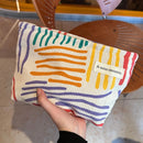 Corduroy Women Cosmetic Bag Large Capacity Makeup Storage Bag Travel Portable Organizer Zipper Wash Bag