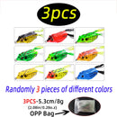 5G 8G 13G Frog Fishing Lures set Trolling Silicone Bait with Fishing Hooks Catfish Top Water Soft Plastic Artificial Frog Bait