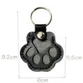 Pet Hair Keepsake Keychain Leather Memorial Locket for Storing Dog Cat Fur, Cute Pet Loss Gift, Remembrance Key Ring Bag Charm