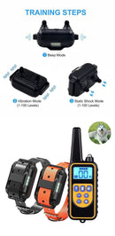 Pet dog supplies, bark control, dog training device, collar electric shock, vibration warning, dog training,800 meters control