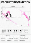 SCVCN UV400 Photochromic Cycling Glasss Sports Running Sunglasses Men Outdoor Drving Bicycle Goggles MTB Eyewear 1 Lens