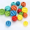 1/2pcs Dog Toy Ball Interactive Rubber Balls Puppy Chewing Toys Pet Tooth Cleaning Ball Cats Pets Food Treat Feeder Balls Toy